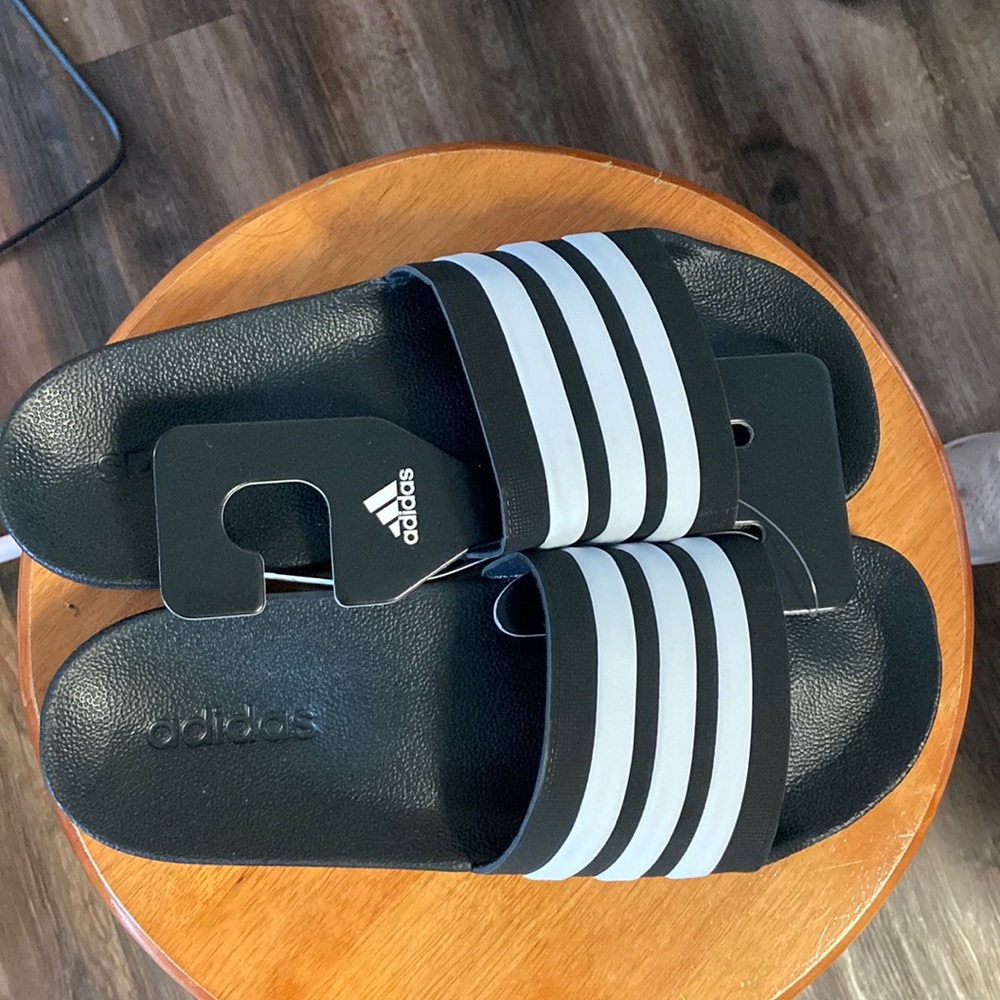 New Adidas mens slides. Size 12